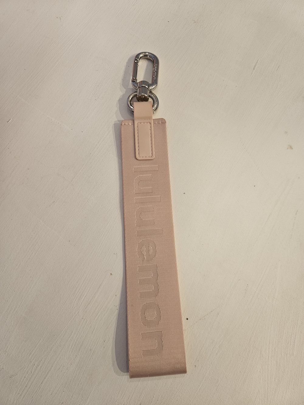 Lululemon  Pink Logo Key Strap